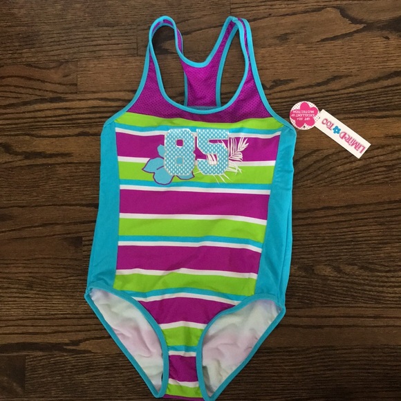 NWT Limited Too Girls One Piece Swimsuit - Picture 1 of 4